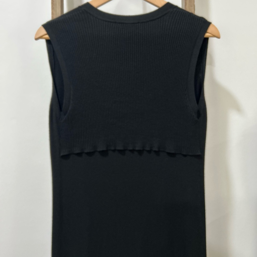 White House Black Market Black Sweater Cardigan Ankle Length Size Small - Picture 7 of 8